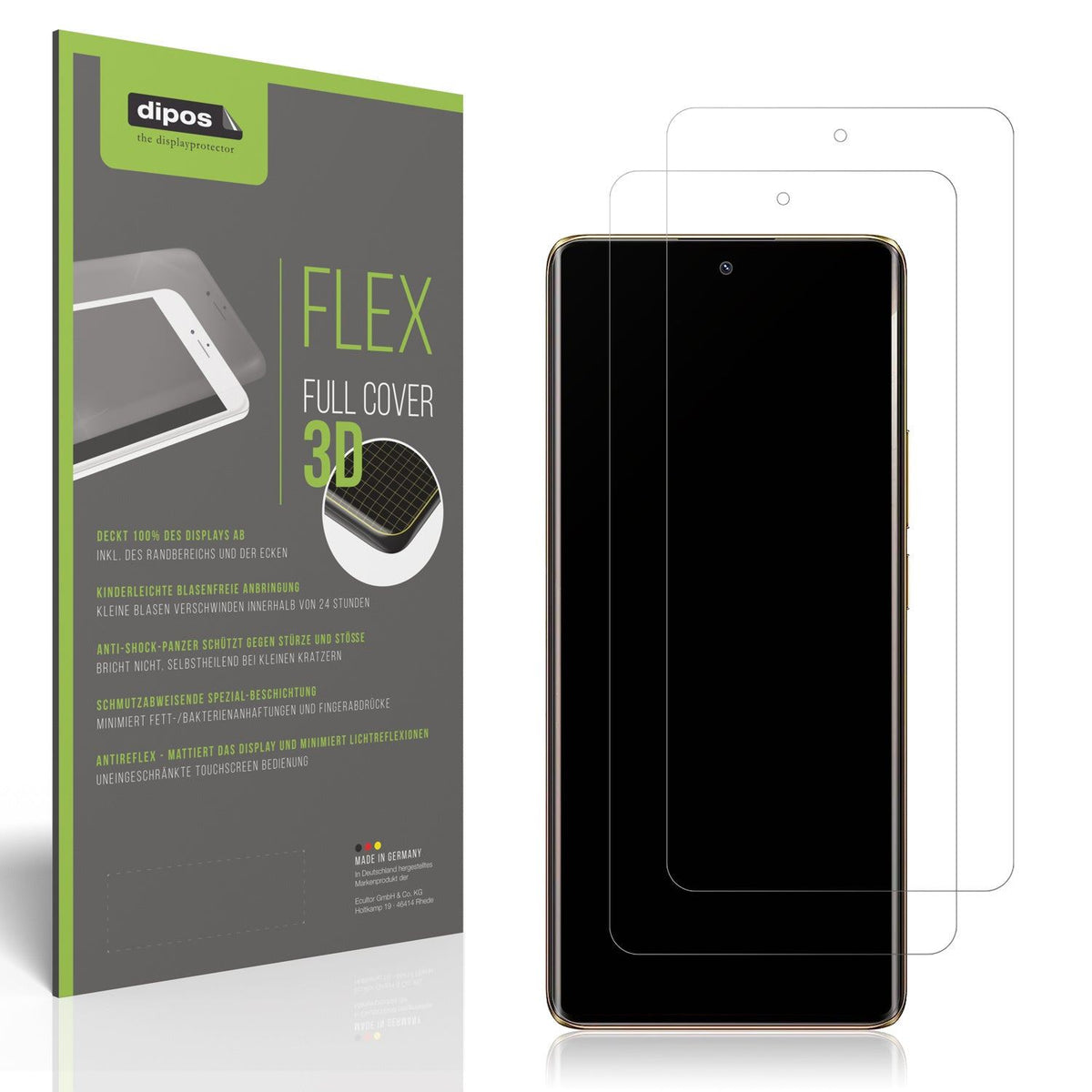 2x Full Cover Schutzfolie matt für Realme Narzo 60 Pro