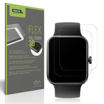 2x Full Cover Schutzfolie matt für Vagary by Citizien Smartwatch 1,5 Zoll