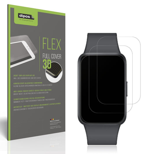 2x Full Cover Schutzfolie matt für Samsung Galaxy Fit 3