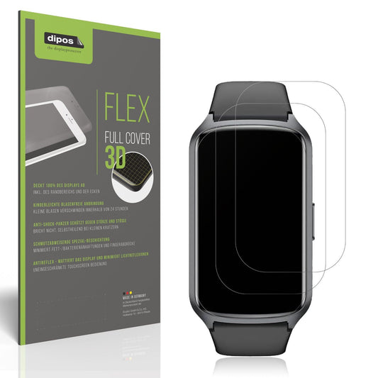 2x Full Cover Schutzfolie matt für Sanorum Smartwatch 1.47 Zoll