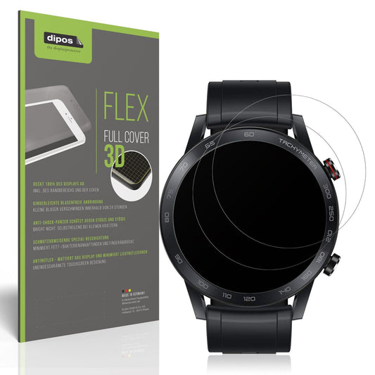 2x Full Cover Schutzfolie matt für Honor Magic Watch 2 46mm