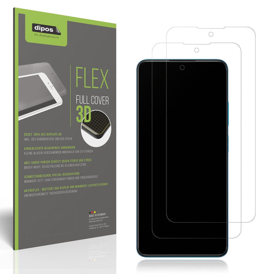 2x Full Cover Schutzfolie matt für Xiaomi Redmi Note 12 Pro 4G 2209116AG