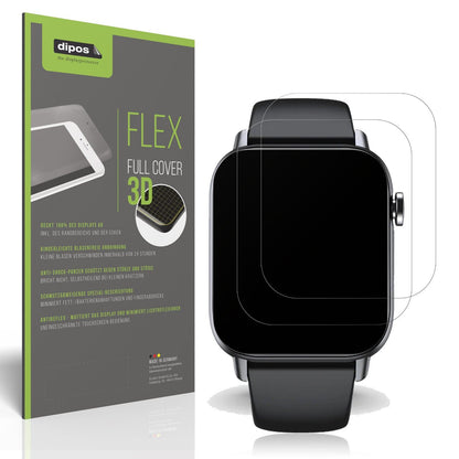 2x Full Cover Schutzfolie matt für Gard Pro Health Smartwatch 2+
