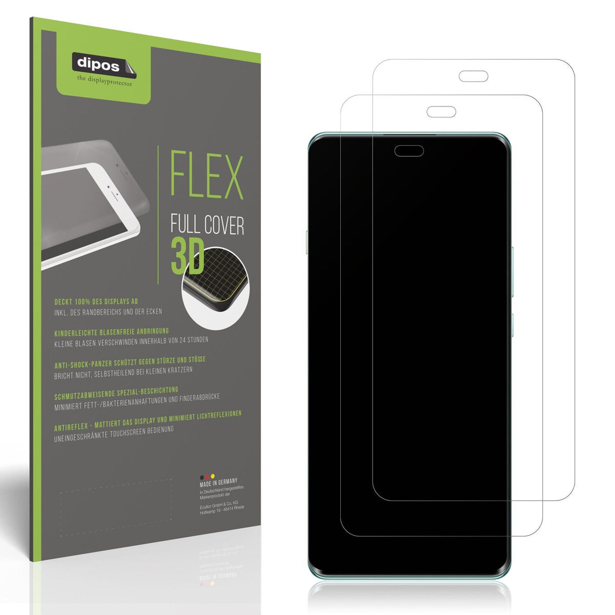 2x Full Cover Schutzfolie matt für Huawei Enjoy 70X
