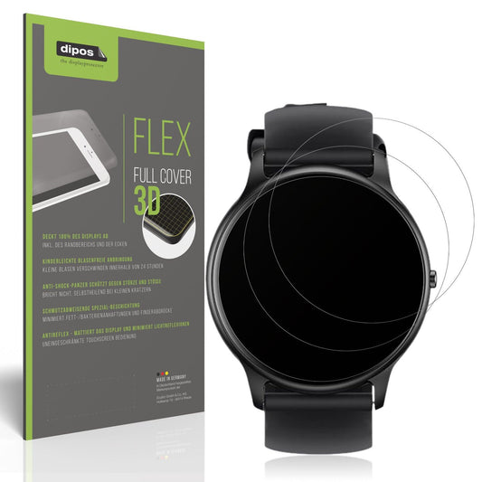 2x Full Cover Schutzfolie matt für Parsonver SR1 Smartwatch 1.32 Zoll