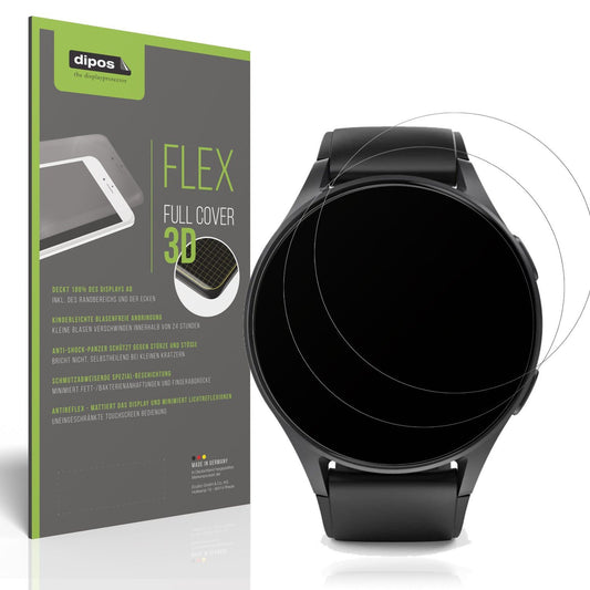 2x Full Cover Schutzfolie matt für Hama 8900 1.32 Zoll Smartwatch