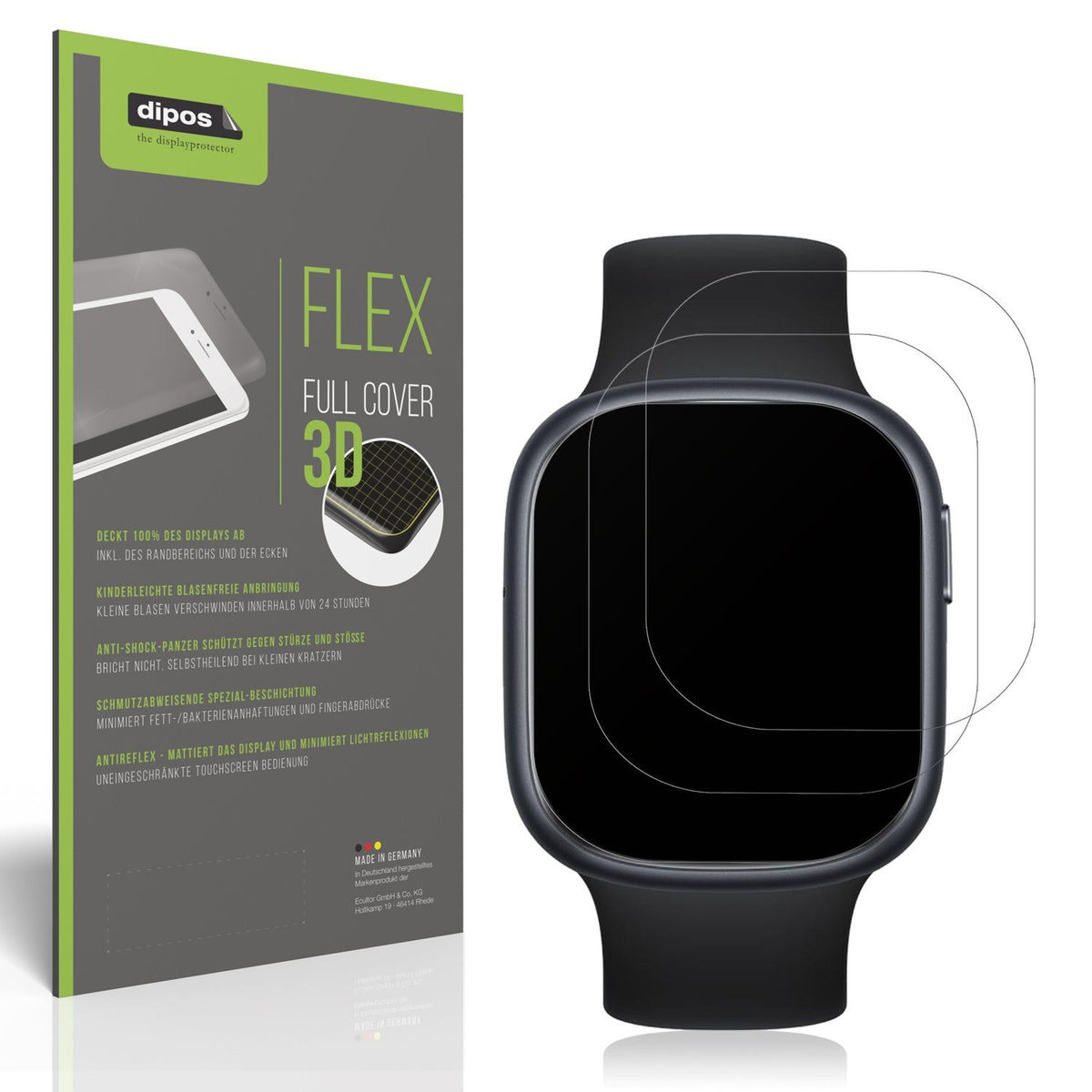 2x Full Cover Schutzfolie matt für Honor Watch 4