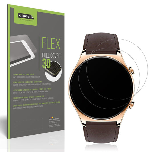 2x Full Cover Schutzfolie matt für Honor Watch GS 3