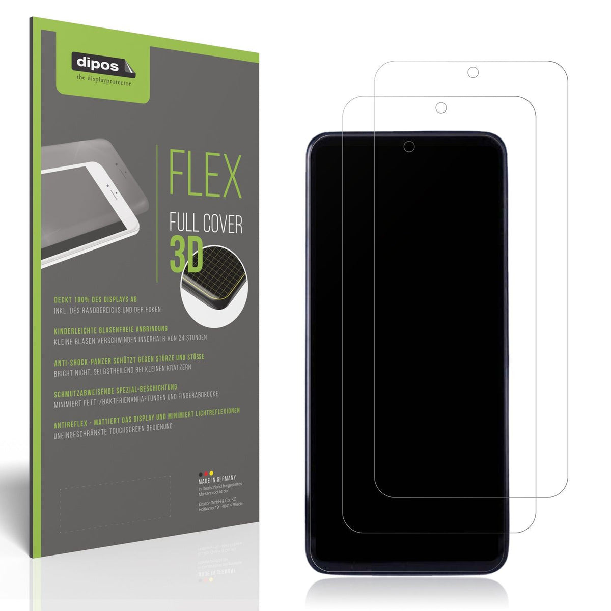 2x Full Cover Schutzfolie matt für Oppo A5 2025