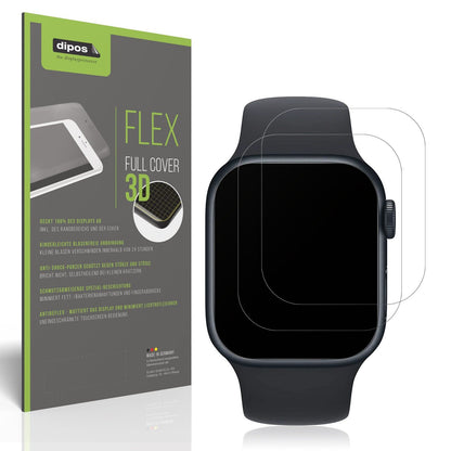 2x Full Cover Schutzfolie matt für Apple Watch Series 8 41mm