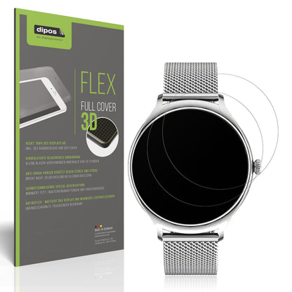 2x Full Cover Schutzfolie matt für NONGAMX 1.27 Zoll Smartwatch