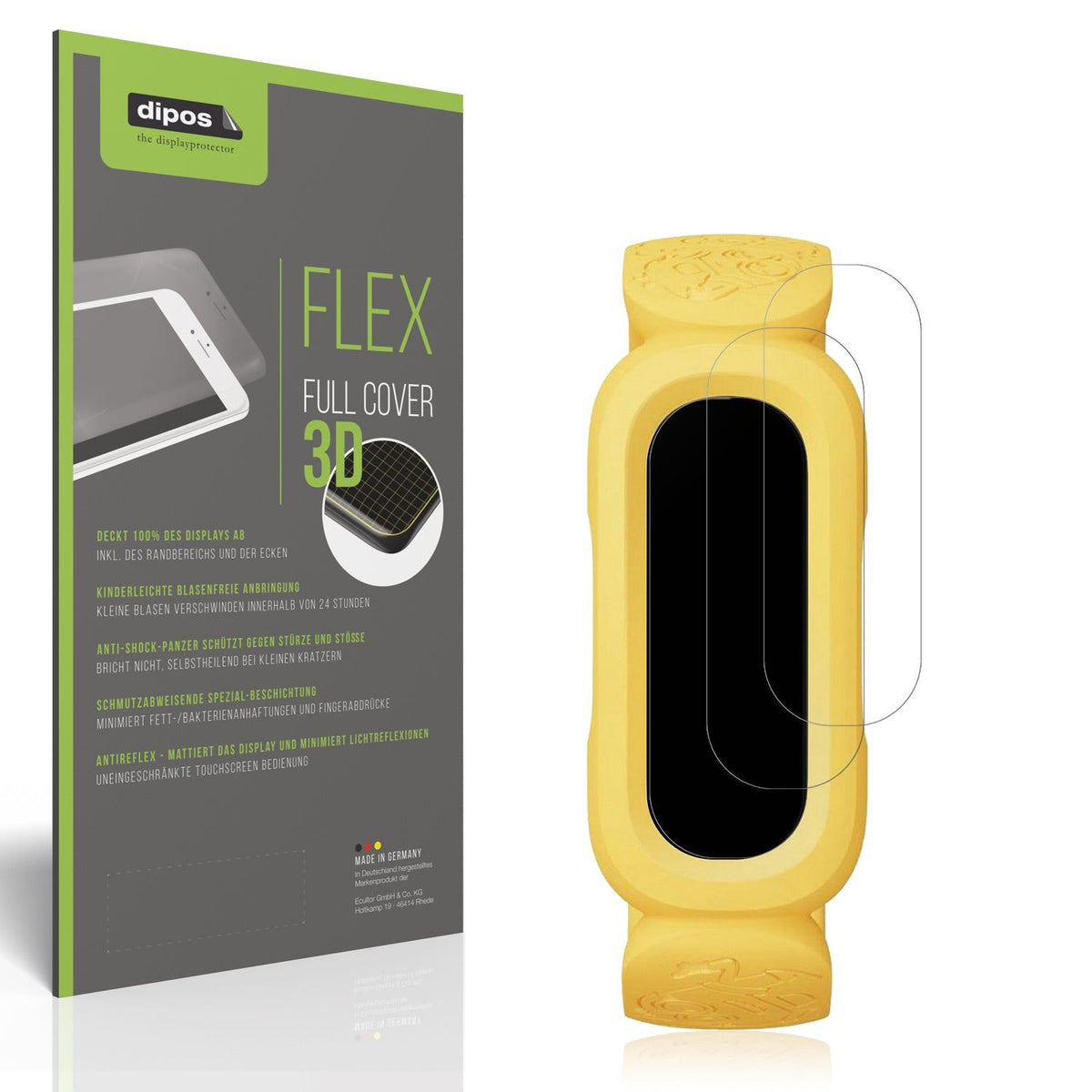 2x Full Cover Schutzfolie matt für FitBit Ace 3 Minions Special Edition