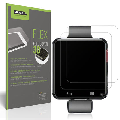 2x Full Cover Schutzfolie matt für AIEK 4G Smartwatch 2.64 Zoll