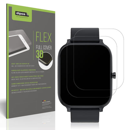 2x Full Cover Schutzfolie matt für Torjalph Smartwatch 1.69 Zoll