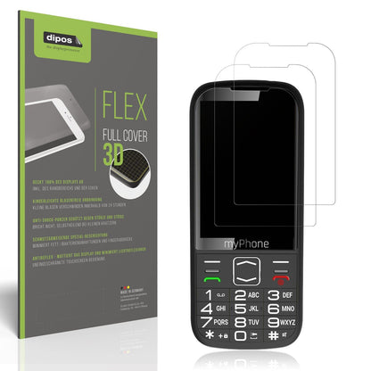 2x Full Cover Schutzfolie matt für myPhone Halo4 Plus LTE