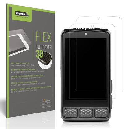 2x Full Cover Schutzfolie matt für Wahoo Elemnt Roam V3
