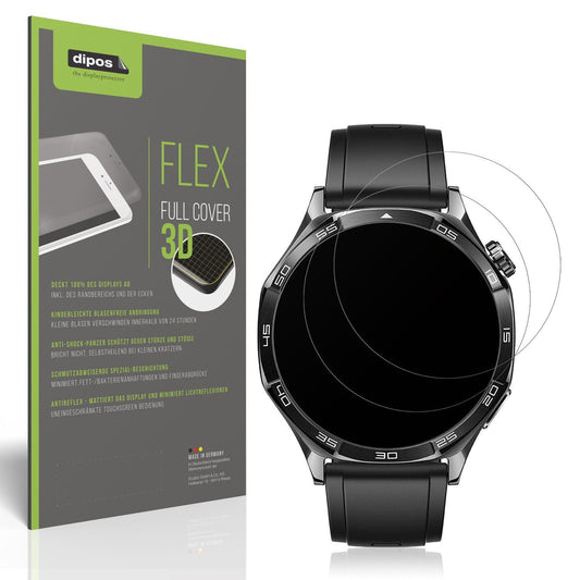 2x Full Cover Schutzfolie matt für Huawei Watch 5 42mm