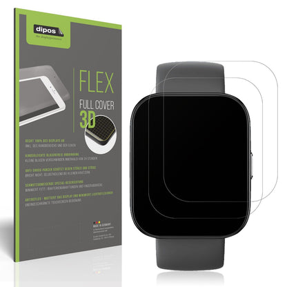 2x Full Cover Schutzfolie matt für Amazfit Bip 5 46mm A2215