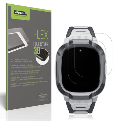 2x Full Cover Schutzfolie matt für Mibro P6 Smartwatch 1.4 Zoll
