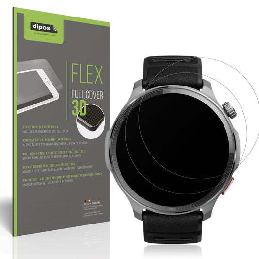 2x Full Cover Schutzfolie matt für Huami Amazfit Balance 2 XT