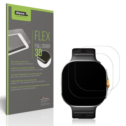 2x Full Cover Schutzfolie matt für M99 2.4 Zoll Smartwatch
