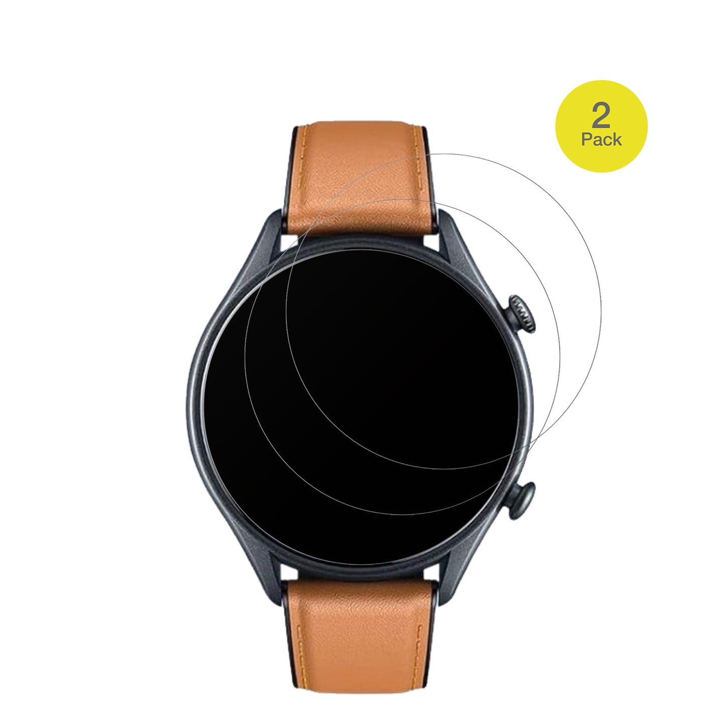 2x Full Cover Schutzfolie matt für Motsfit Smartwatch 1.56 Zoll