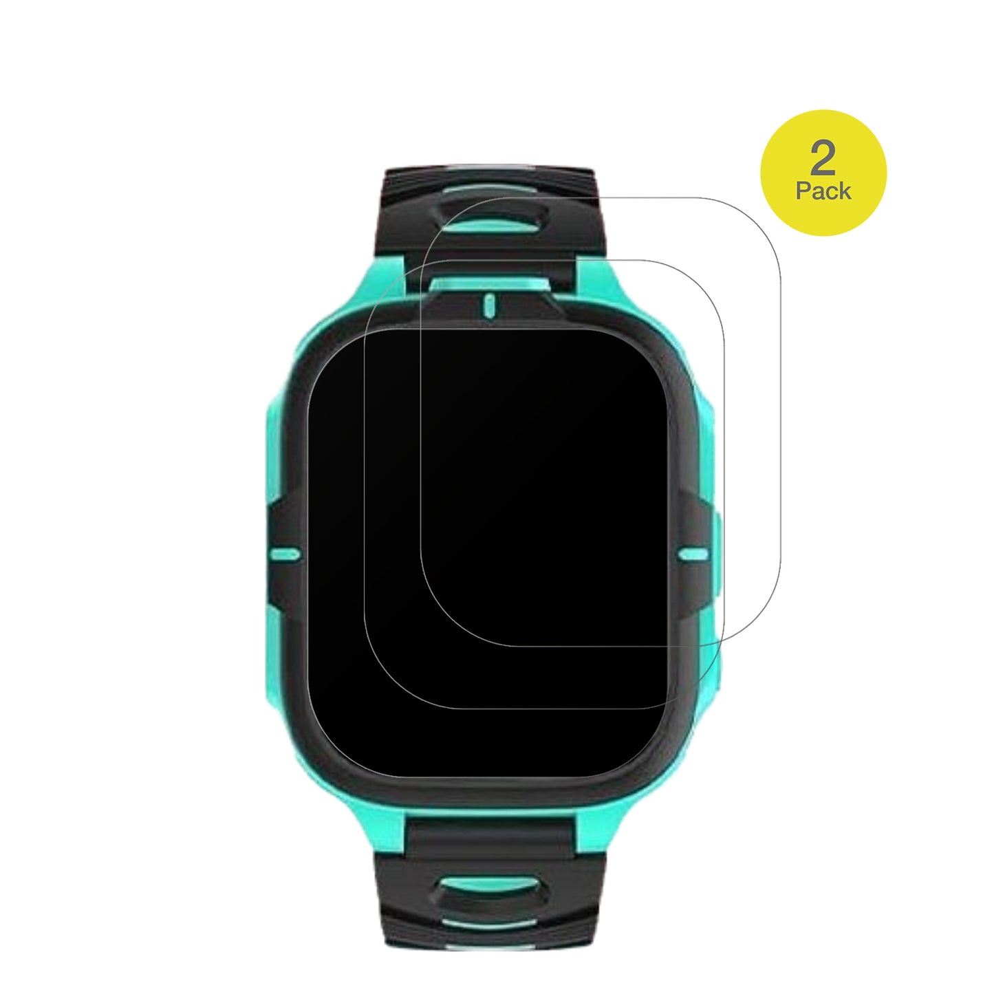 2x Full Cover Schutzfolie matt für Elejafe Smartwatch Kinder