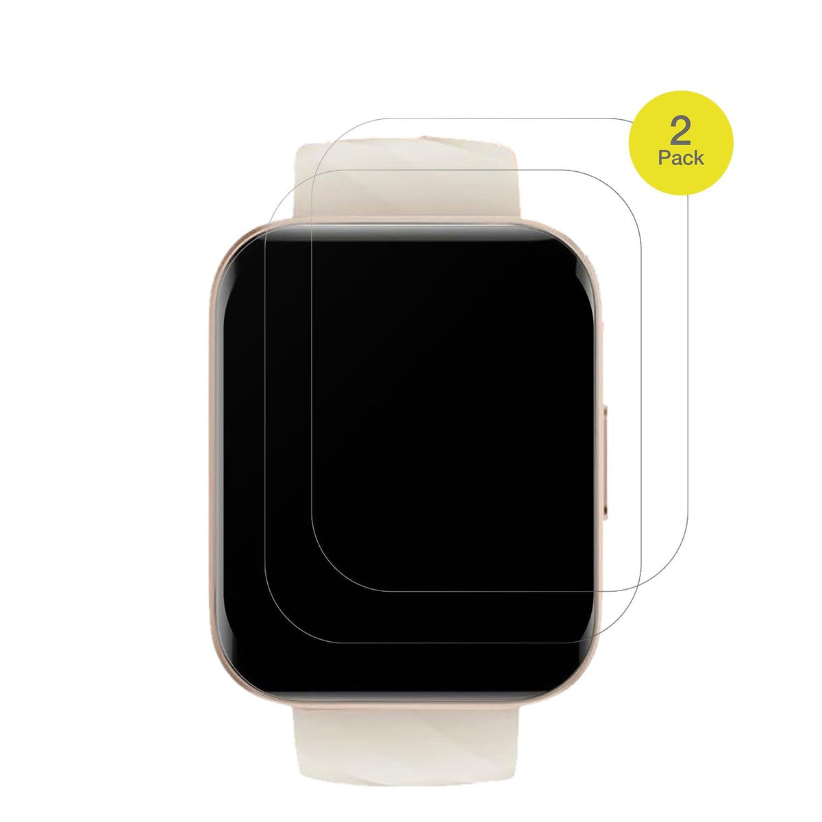 2x Full Cover Schutzfolie matt für Mutoy Smartwatch 1.69 Zoll