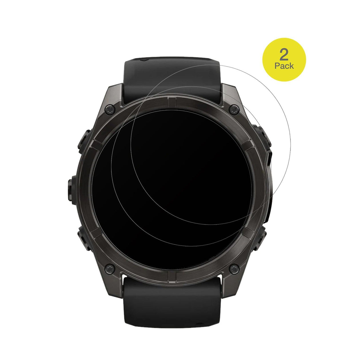 2x Full Cover Schutzfolie matt für Garmin Fenix 8 47mm