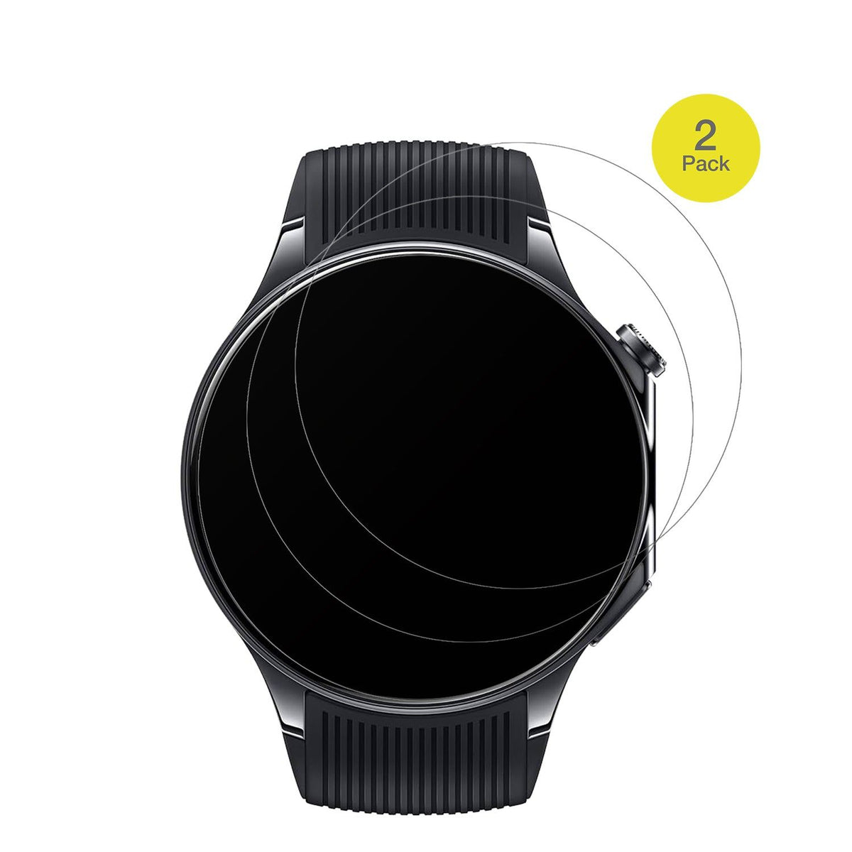 2x Full Cover Schutzfolie matt für OnePlus Watch 3 46mm