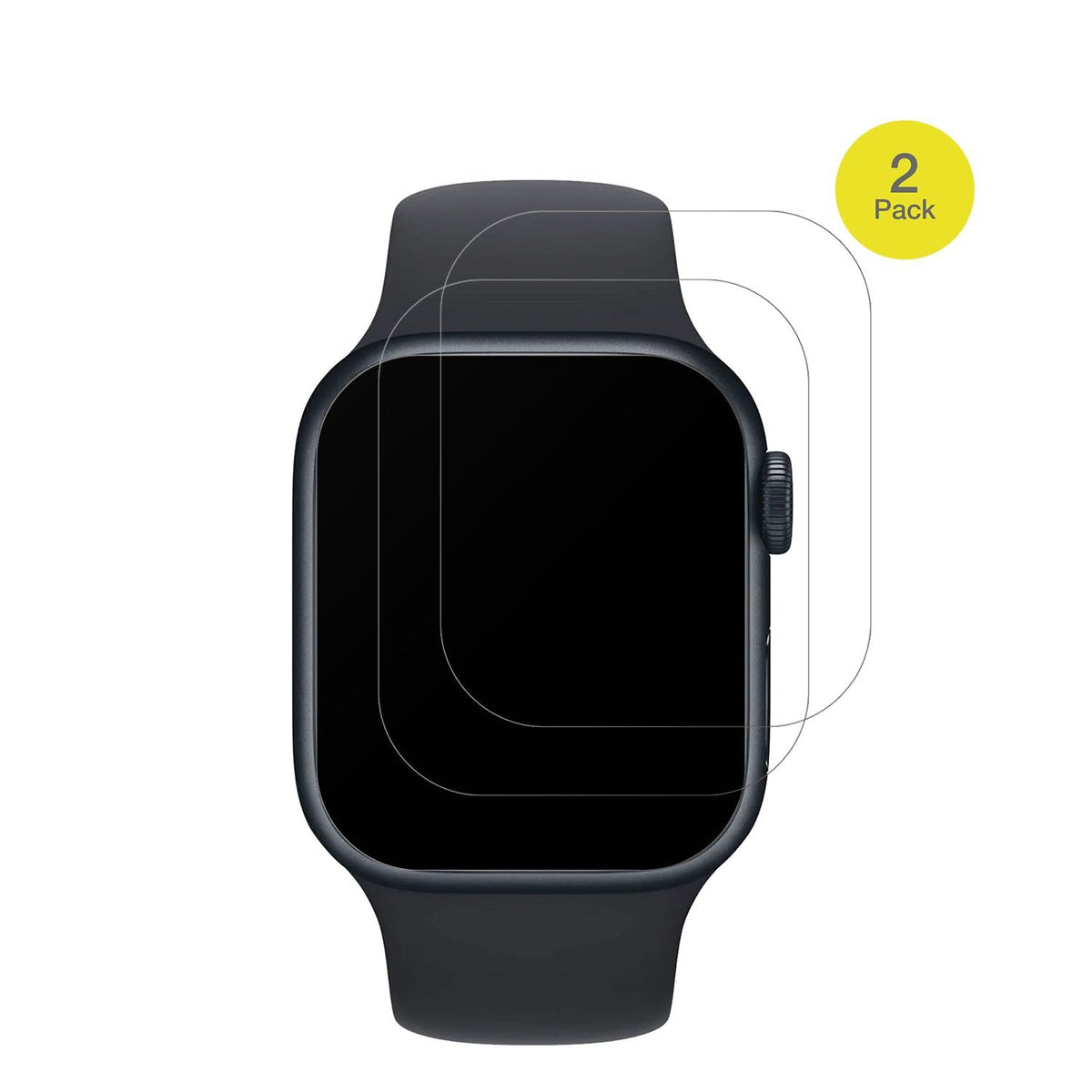 2x Full Cover Schutzfolie matt für Apple Watch Series 8 41mm