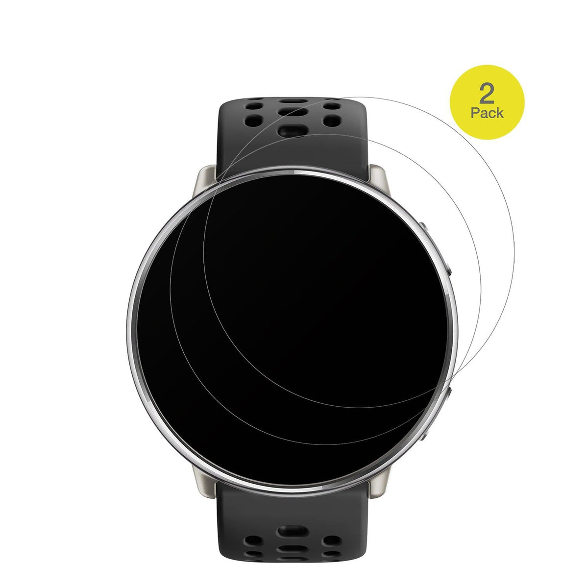 2x Full Cover Schutzfolie matt für Amazfit Active 2