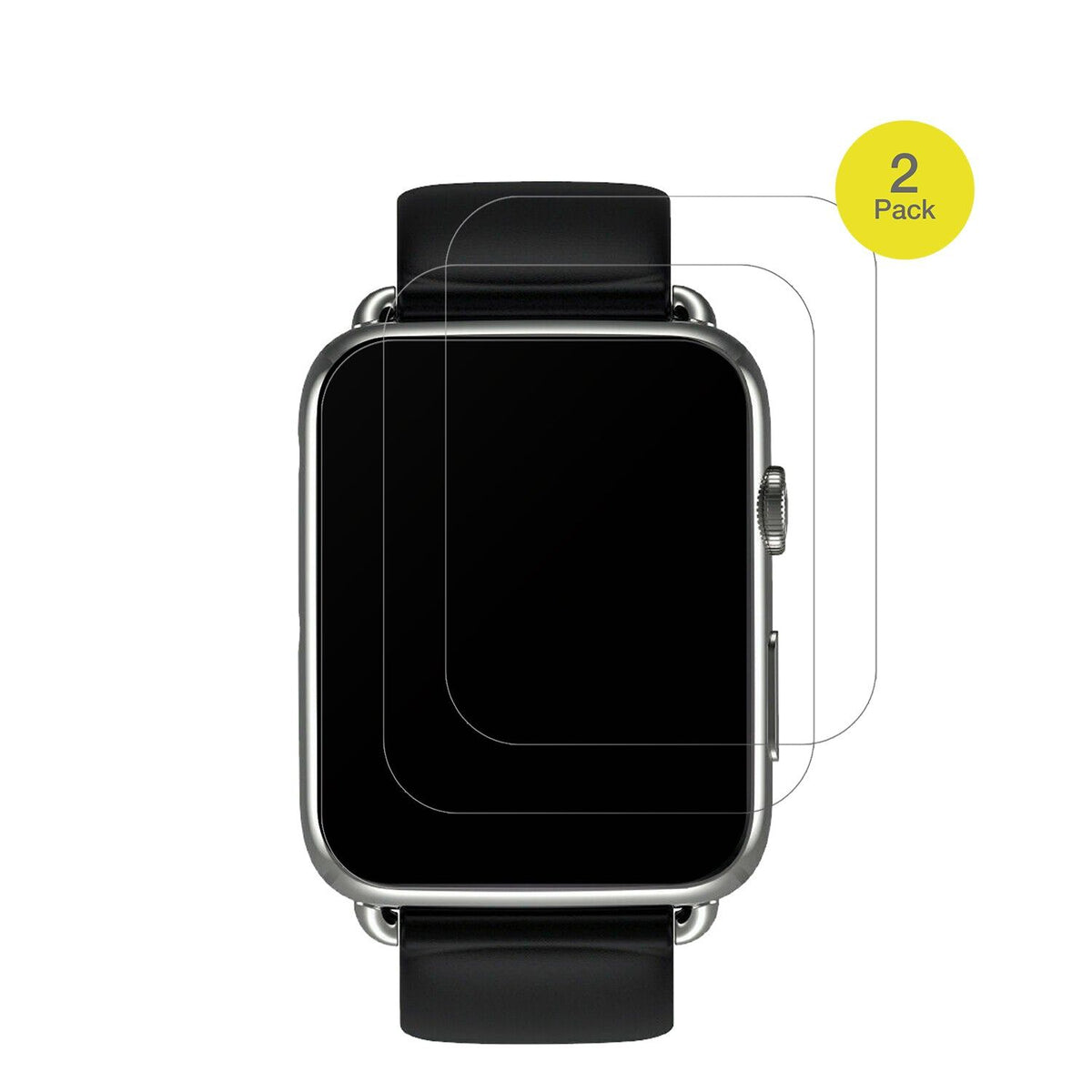 2x Full Cover Schutzfolie matt für Smartwatch DM20 1.88 Zoll