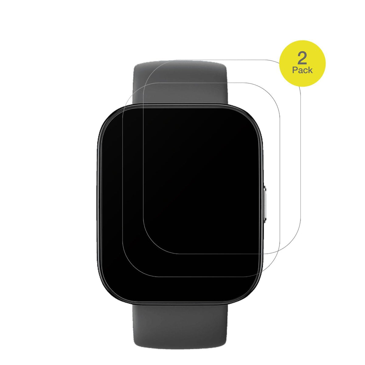 2x Full Cover Schutzfolie matt für Amazfit Bip 5 46mm A2215