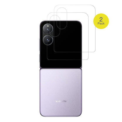 2x Full Cover Schutzfolie matt für Xiaomi Mix Flip 2 Außenseite