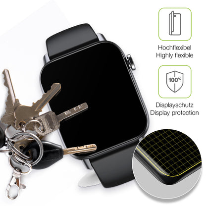 2x Full Cover Schutzfolie matt für Gard Pro Health Smartwatch 2+