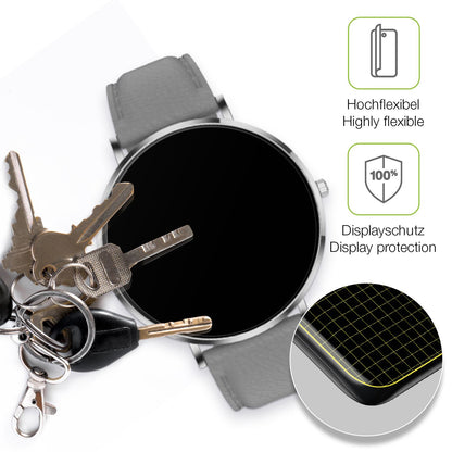 2x Full Cover Schutzfolie matt für Pireware Slim Smartwatch