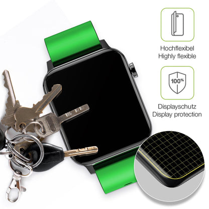 2x Full Cover Schutzfolie matt für Judneer 1,4 Zoll Smartwatch