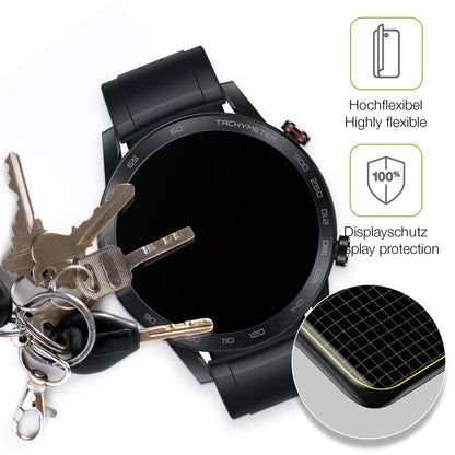 2x Full Cover Schutzfolie matt für Honor Magic Watch 2 46mm