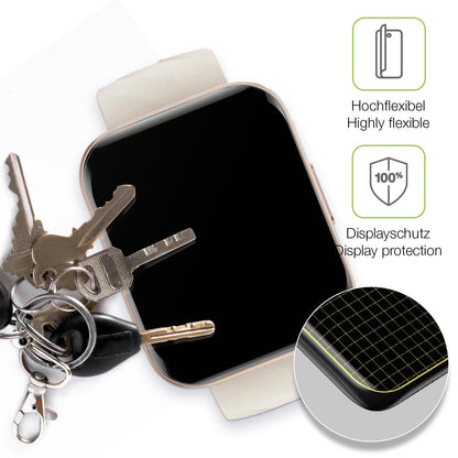 2x Full Cover Schutzfolie matt für Mutoy Smartwatch 1.69 Zoll