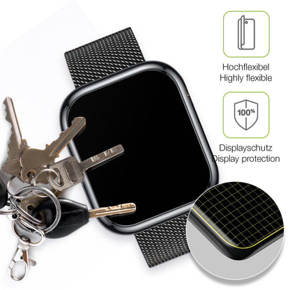 2x Full Cover Schutzfolie matt für Ruxingx 1.47 Zoll Smartwatch