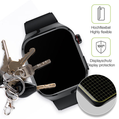 2x Full Cover Schutzfolie matt für TK 16 Smartwatch 2.04 Zoll