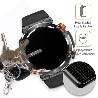 2x Full Cover Schutzfolie matt für MEGALITH K52 Fitness Tracker