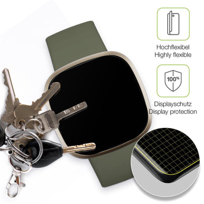 2x Full Cover Schutzfolie matt für Fitbit Versa 3