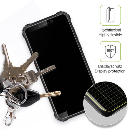 2x Full Cover Schutzfolie matt für Oukitel WP5