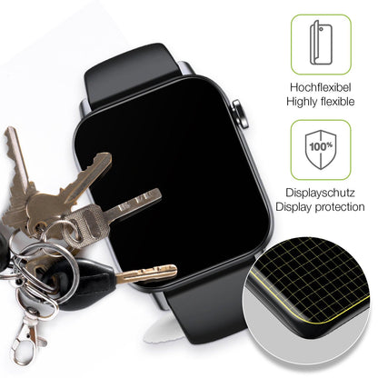2x Full Cover Schutzfolie matt für Gard Pro Health Smartwatch 2+