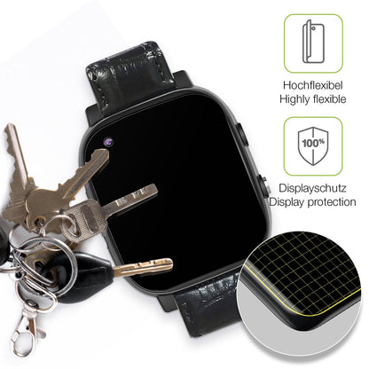2x Full Cover Schutzfolie matt für Weyot Notruf Smartwatch