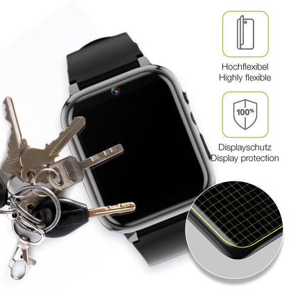 2x Full Cover Schutzfolie matt für Winnes 24A08001 Smartwatch