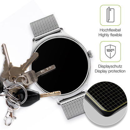 2x Full Cover Schutzfolie matt für NONGAMX 1.27 Zoll Smartwatch