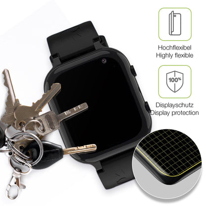 2x Full Cover Schutzfolie matt für Ruopoem Smartwatch Kinder